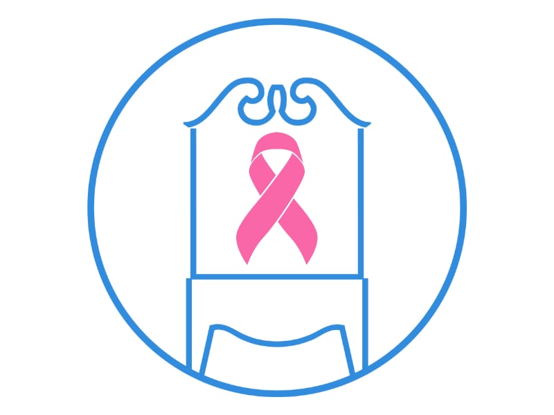 FLS Logo with a pink ribbon